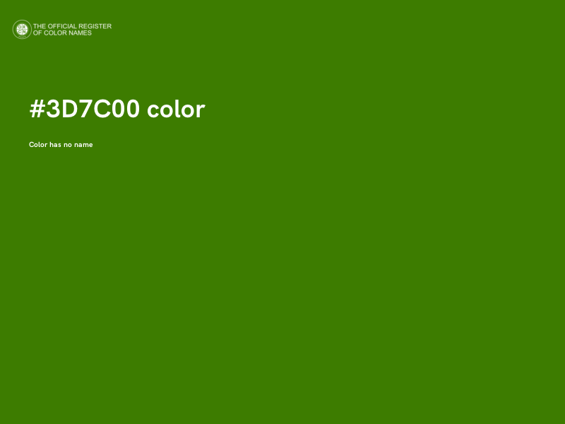 #3D7C00 color image