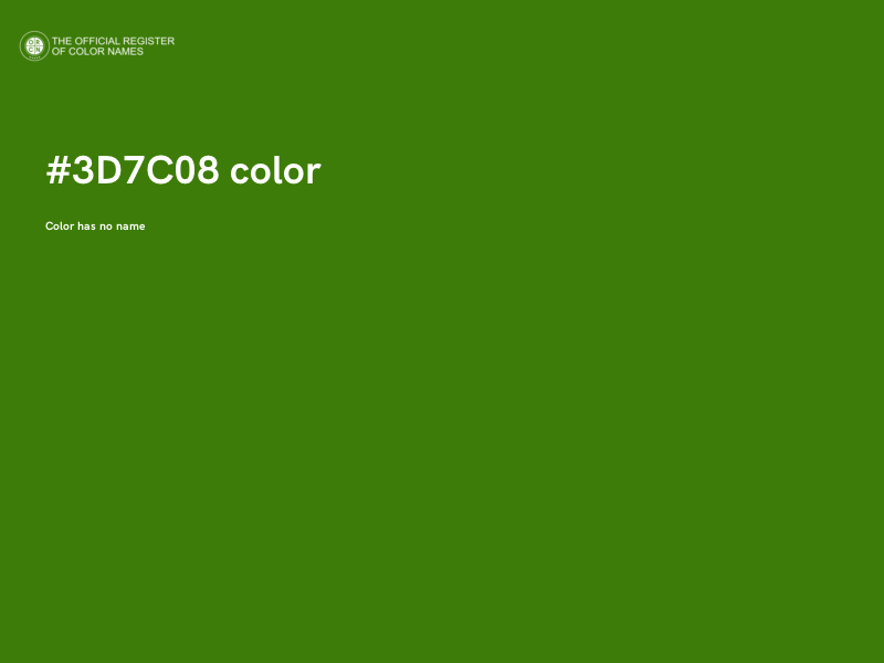 #3D7C08 color image
