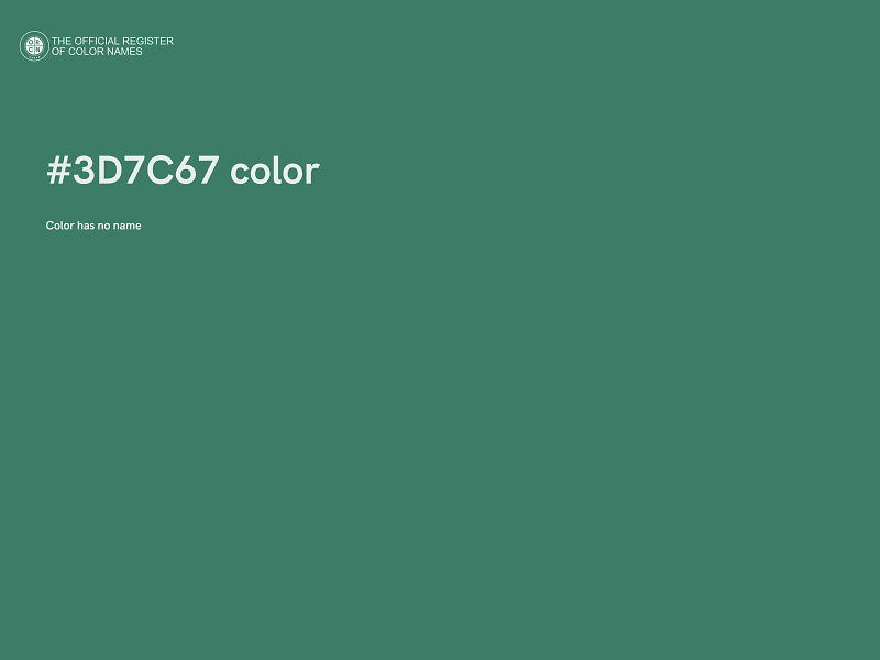 #3D7C67 color image