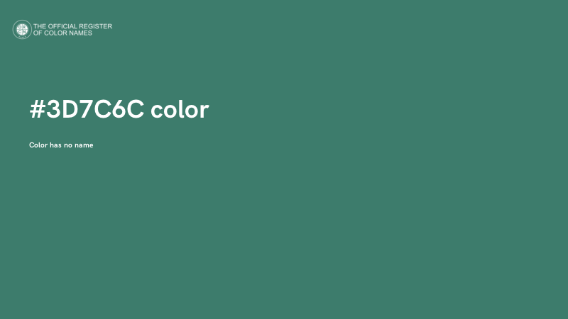 #3D7C6C color image