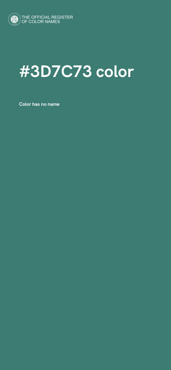 #3D7C73 color image