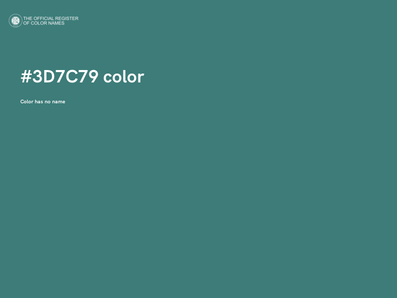 #3D7C79 color image
