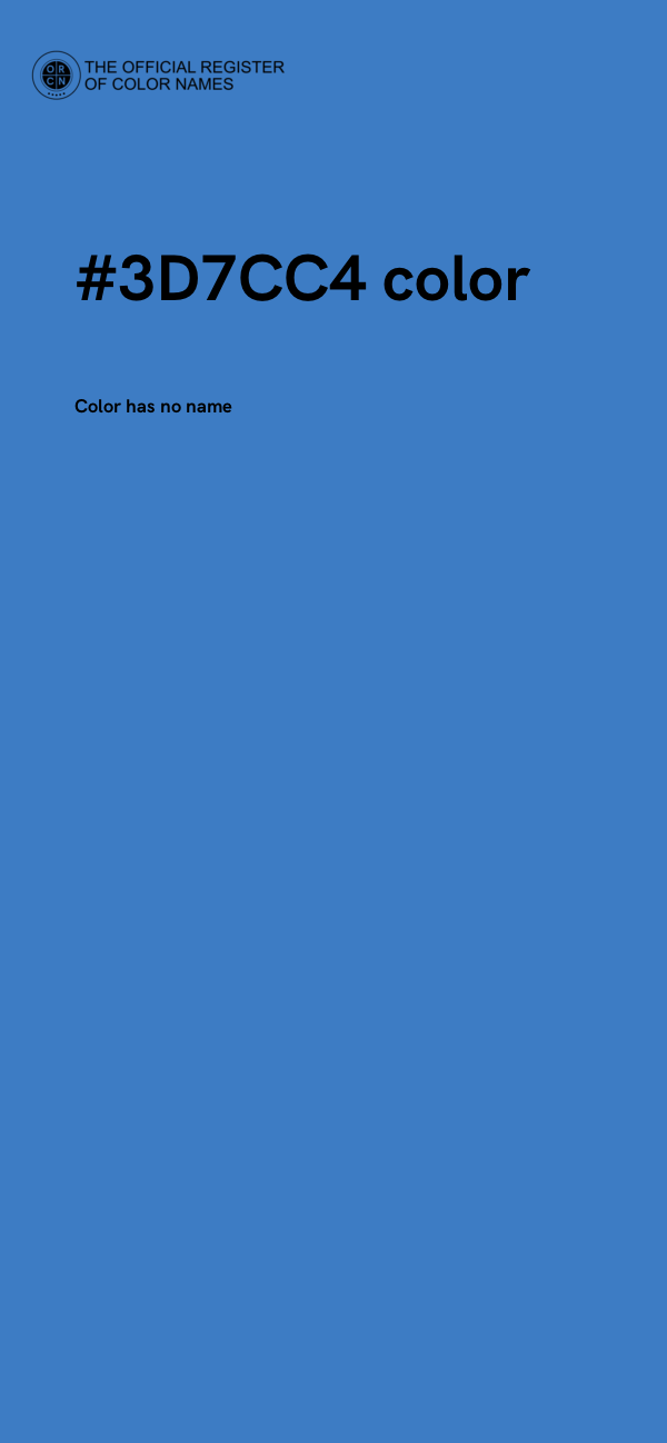 #3D7CC4 color image