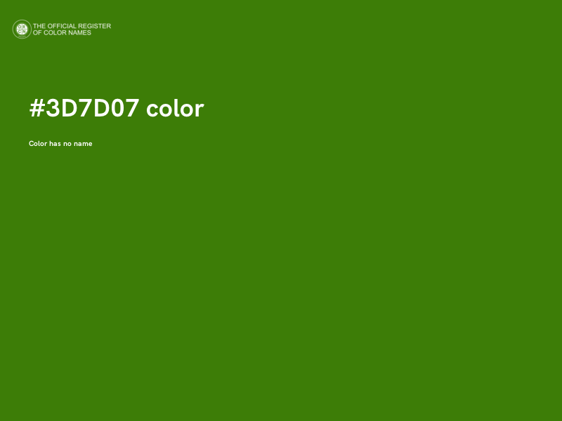 #3D7D07 color image