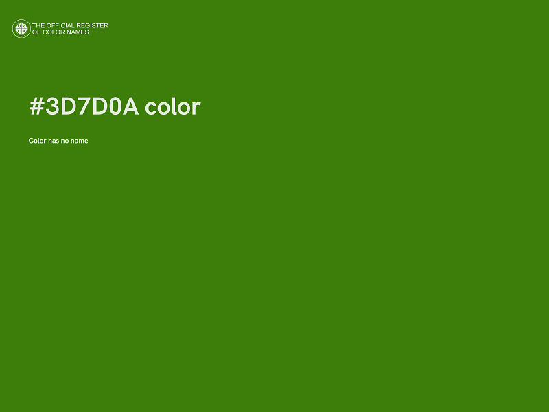 #3D7D0A color image