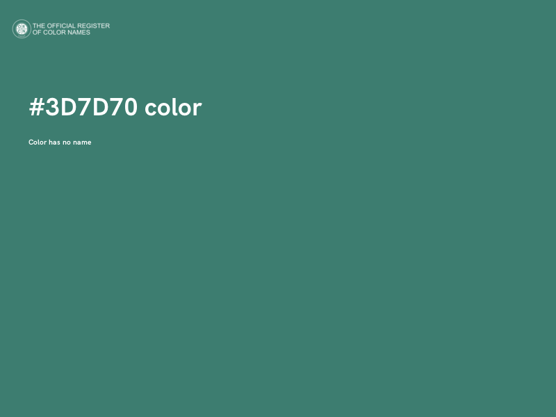#3D7D70 color image