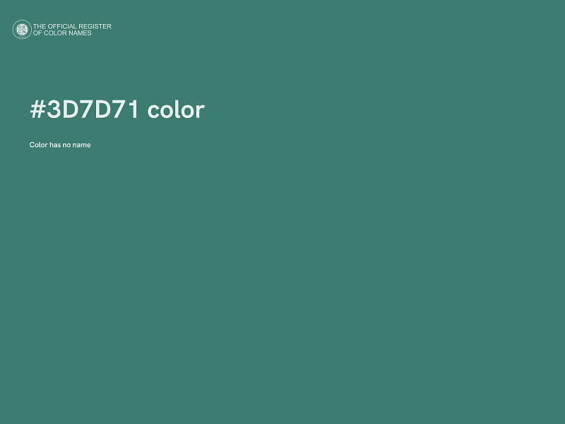 #3D7D71 color image