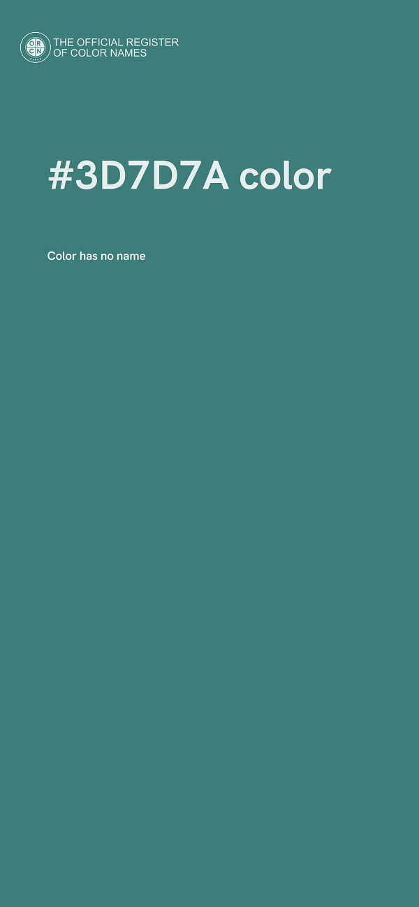 #3D7D7A color image