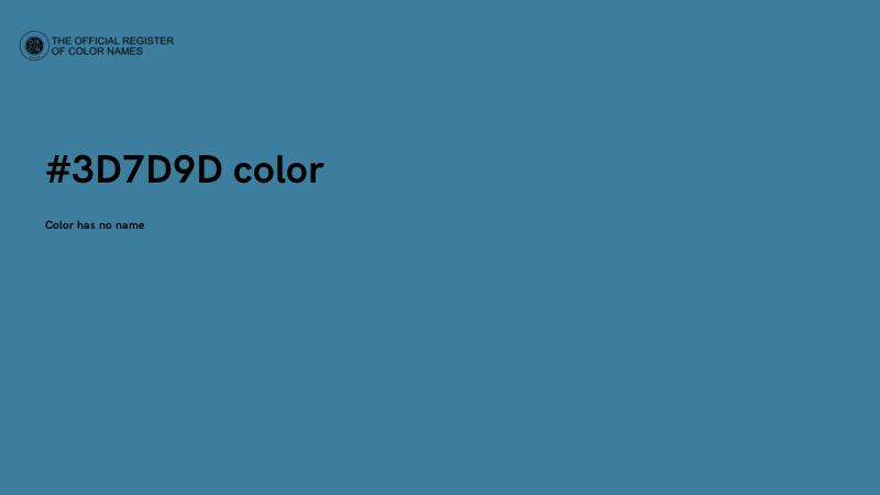 #3D7D9D color image