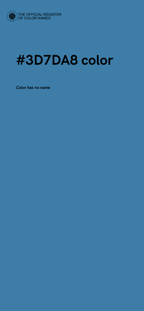 #3D7DA8 color image