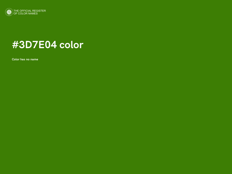 #3D7E04 color image