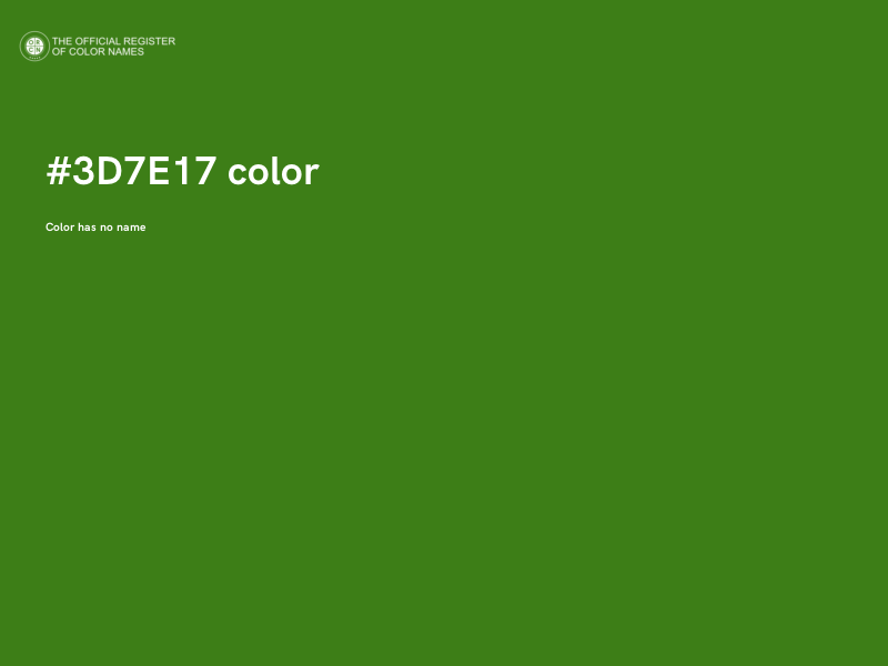 #3D7E17 color image