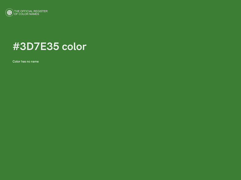 #3D7E35 color image
