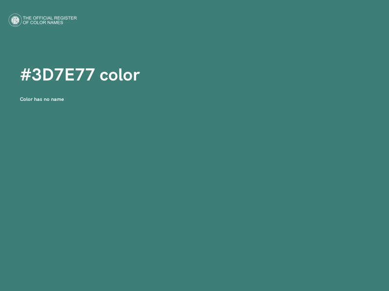 #3D7E77 color image