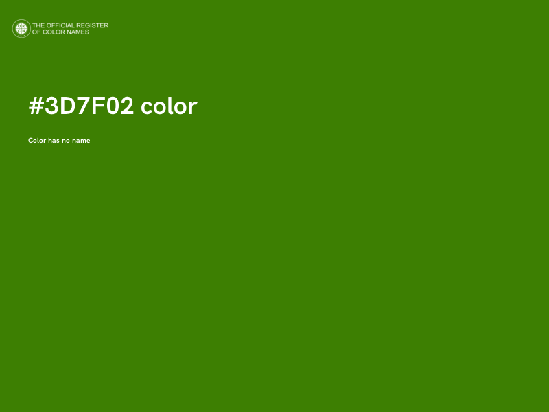 #3D7F02 color image