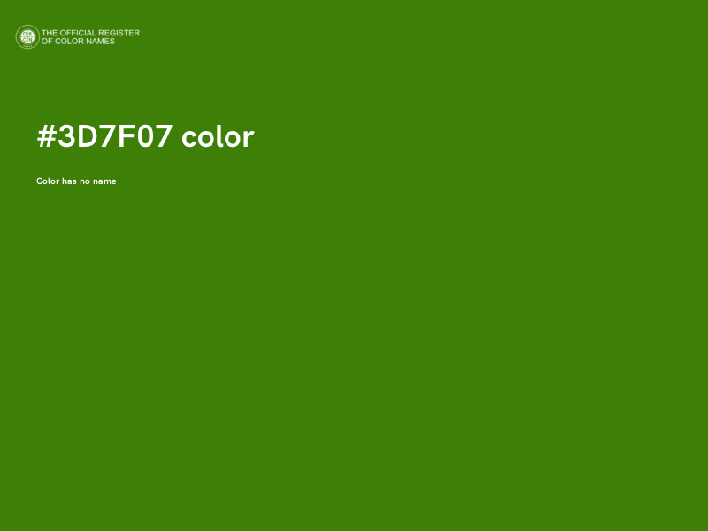 #3D7F07 color image