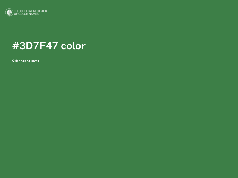 #3D7F47 color image