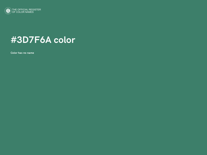 #3D7F6A color image