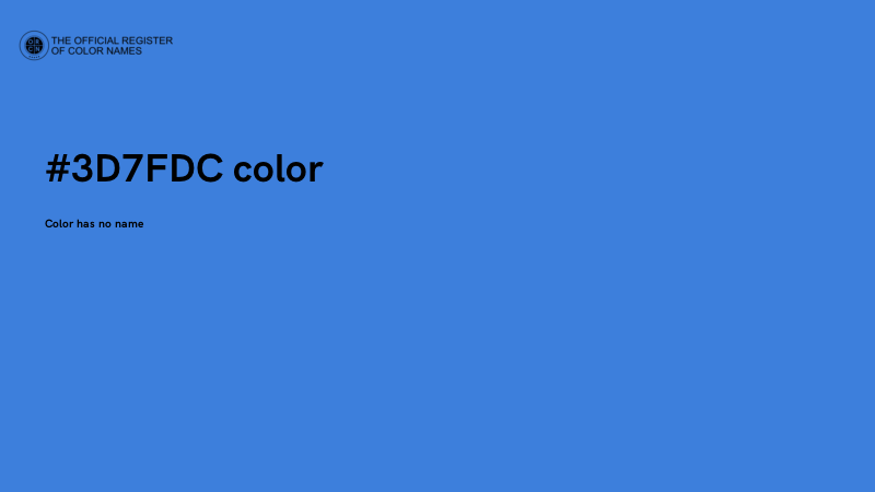 #3D7FDC color image