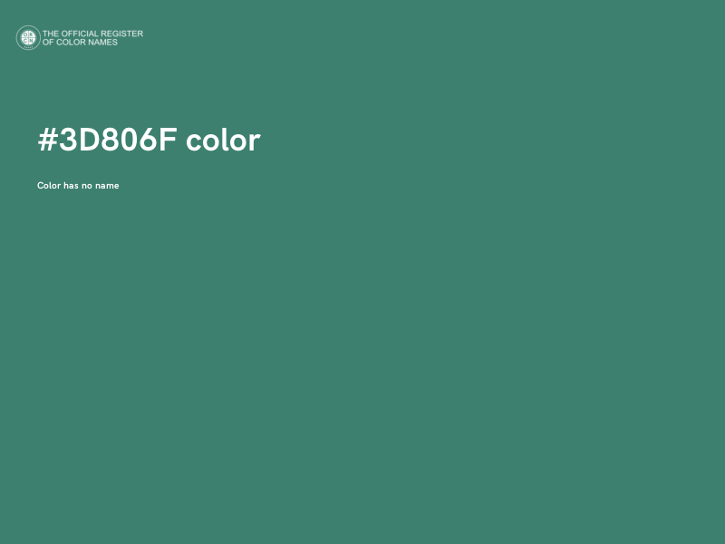 #3D806F color image