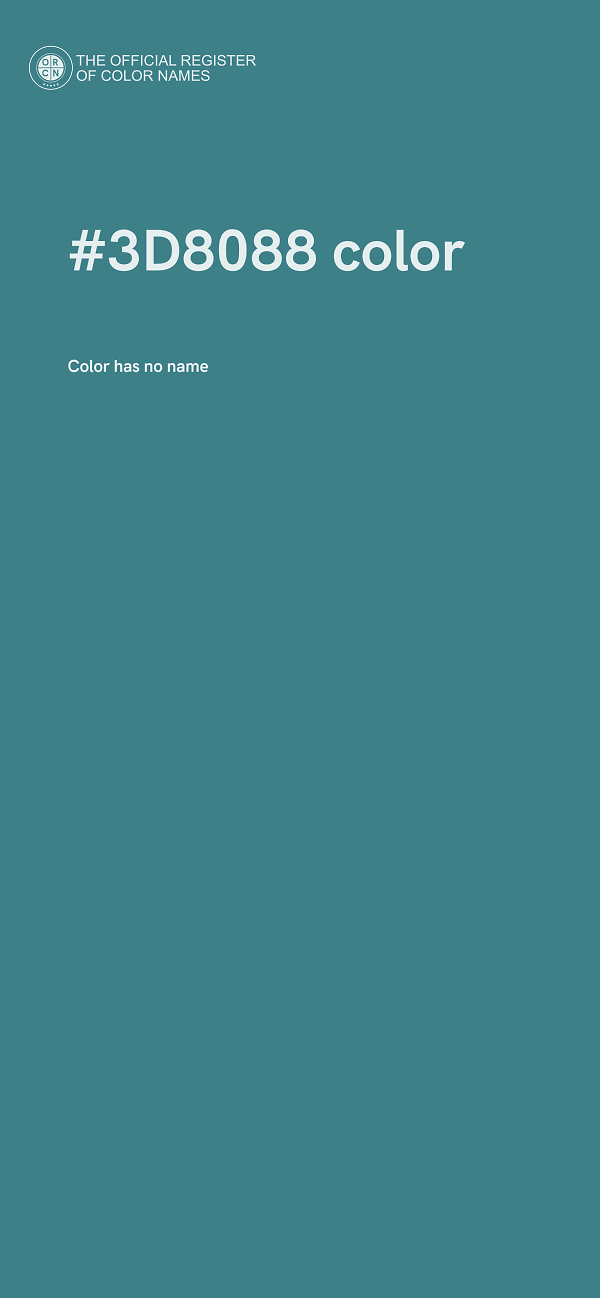 #3D8088 color image