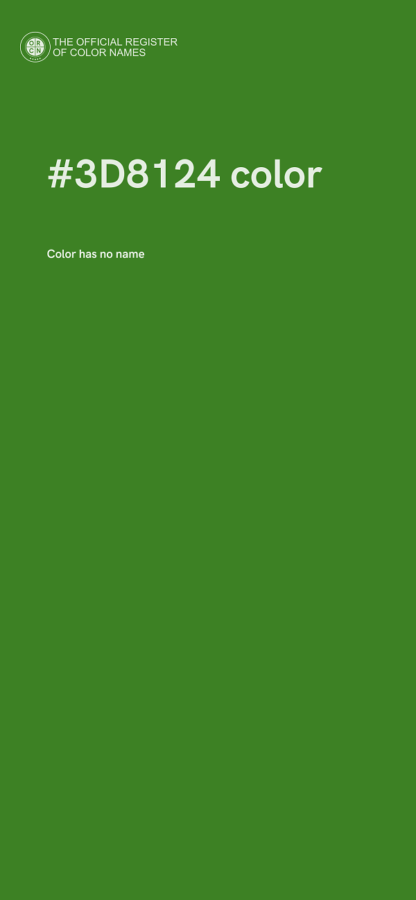 #3D8124 color image