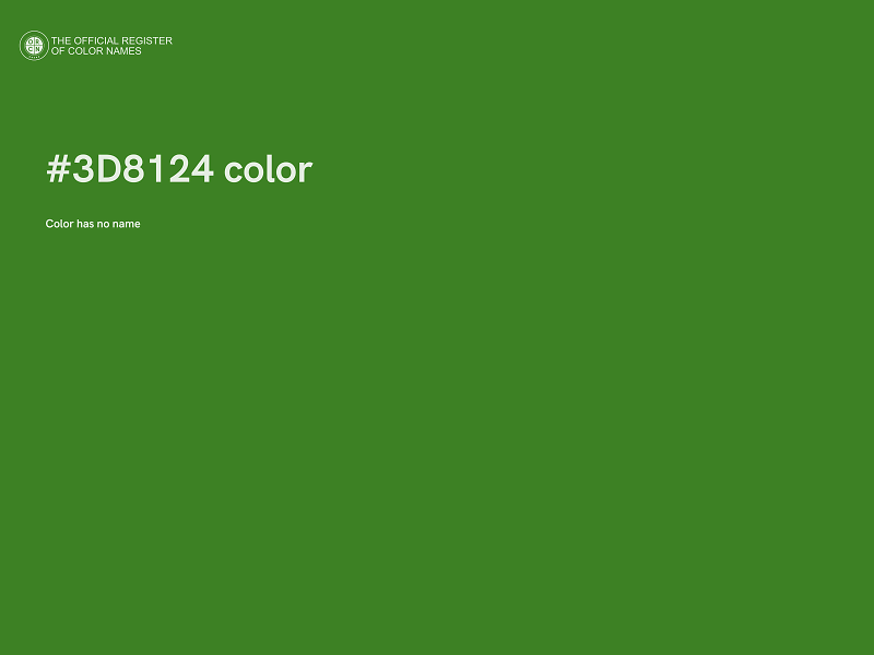 #3D8124 color image