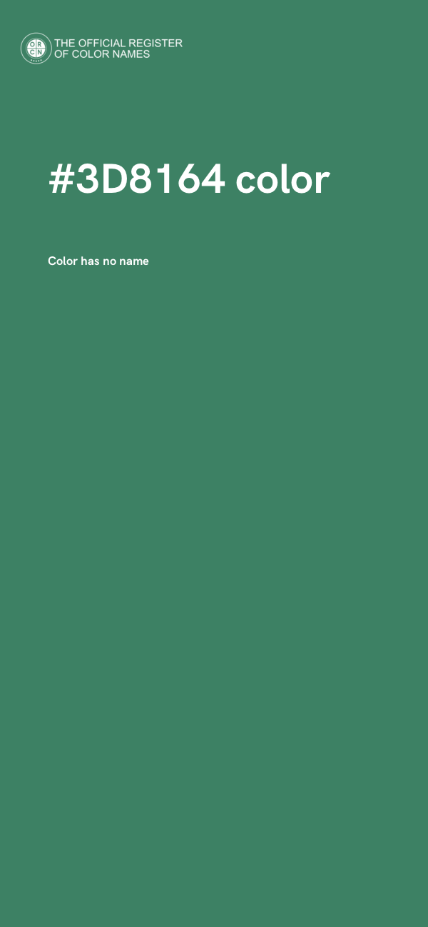 #3D8164 color image