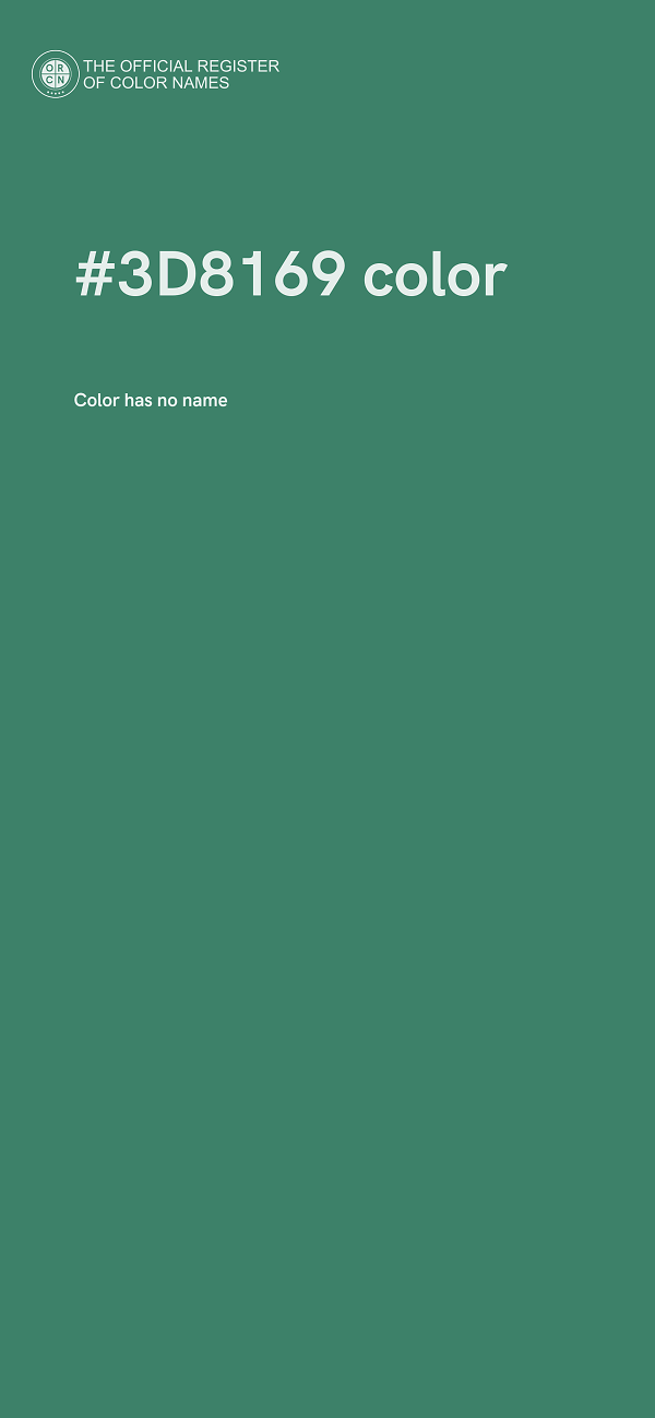 #3D8169 color image
