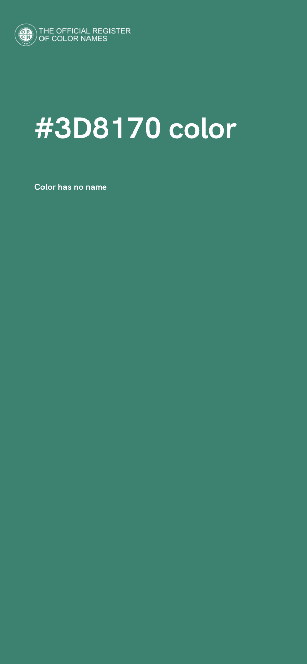 #3D8170 color image