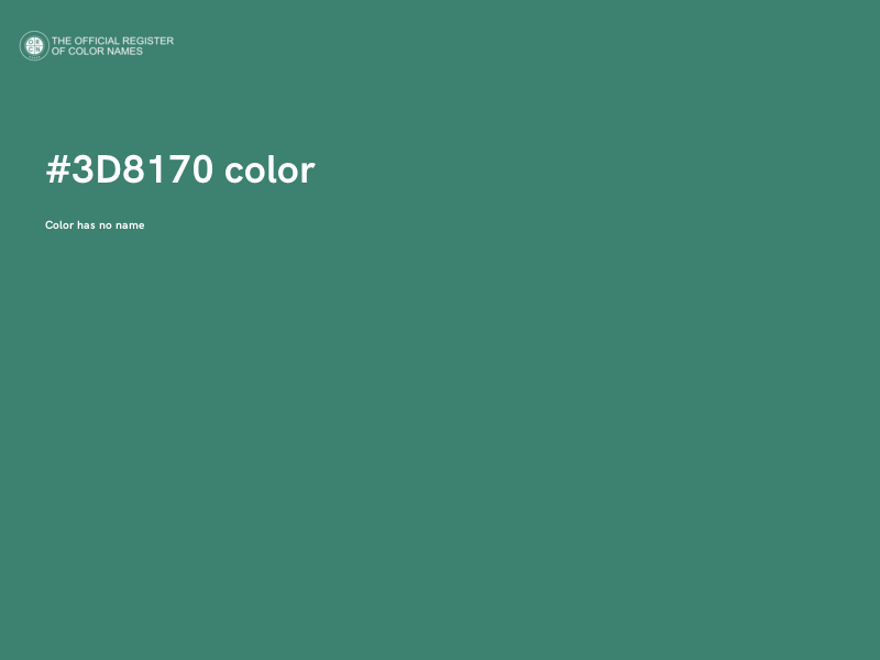 #3D8170 color image