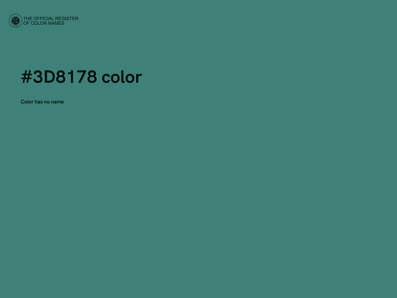 #3D8178 color image