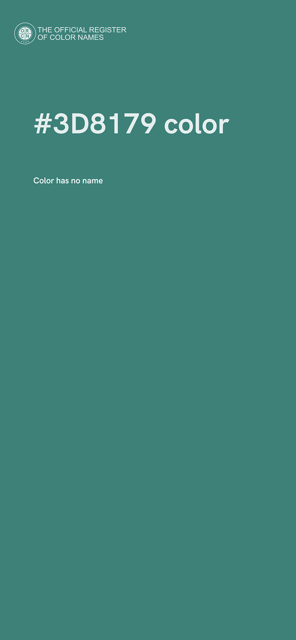 #3D8179 color image
