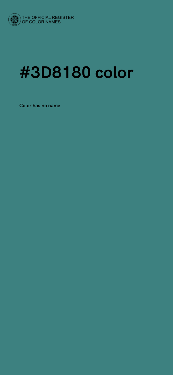 #3D8180 color image