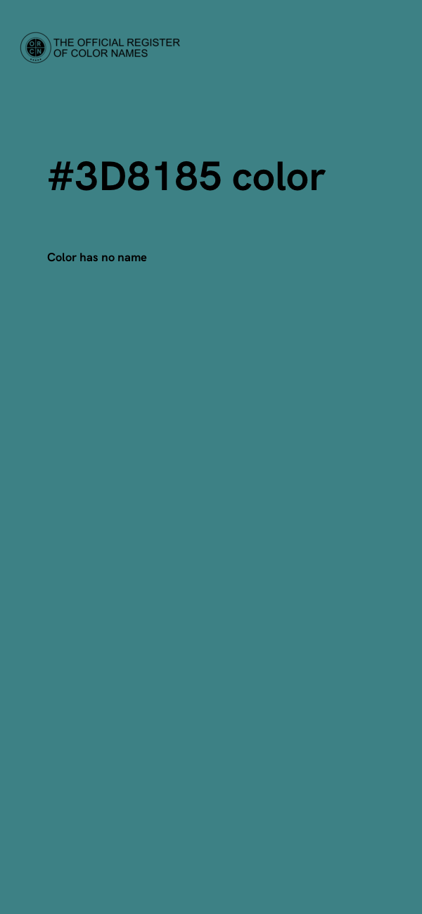 #3D8185 color image
