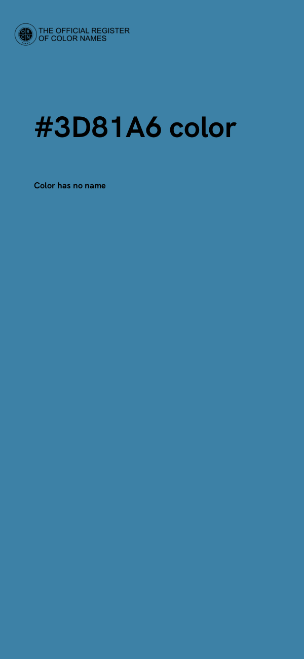 #3D81A6 color image