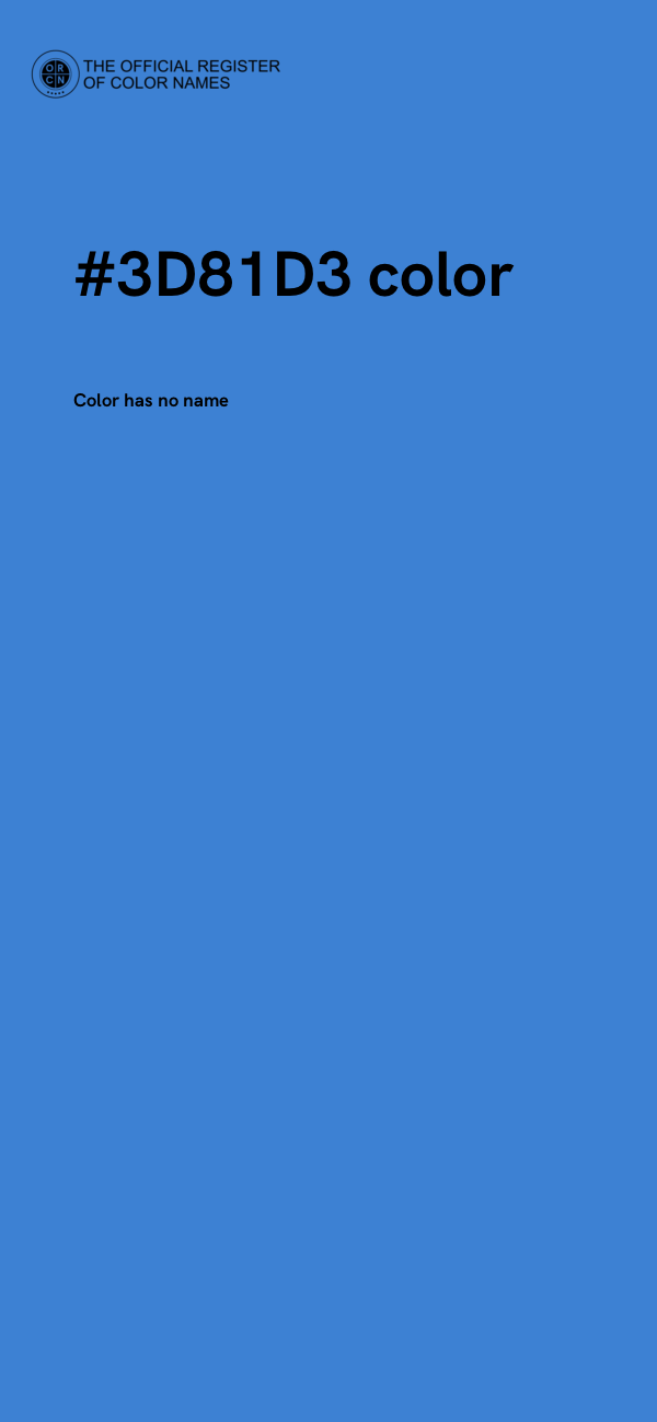 #3D81D3 color image