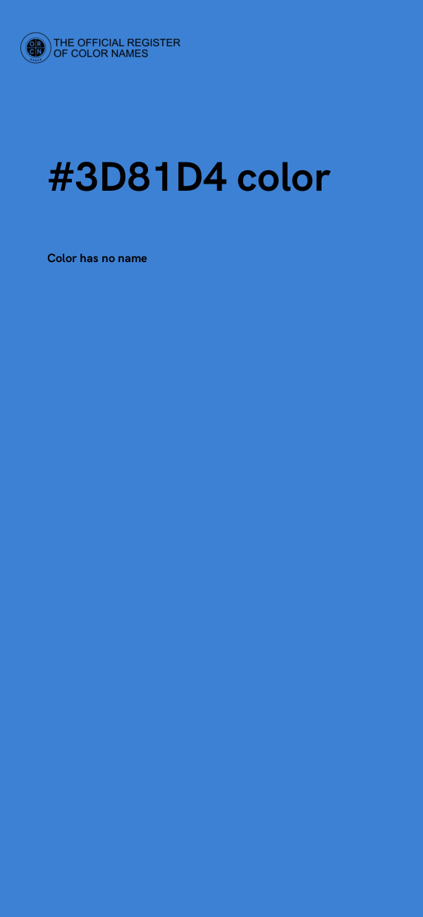#3D81D4 color image