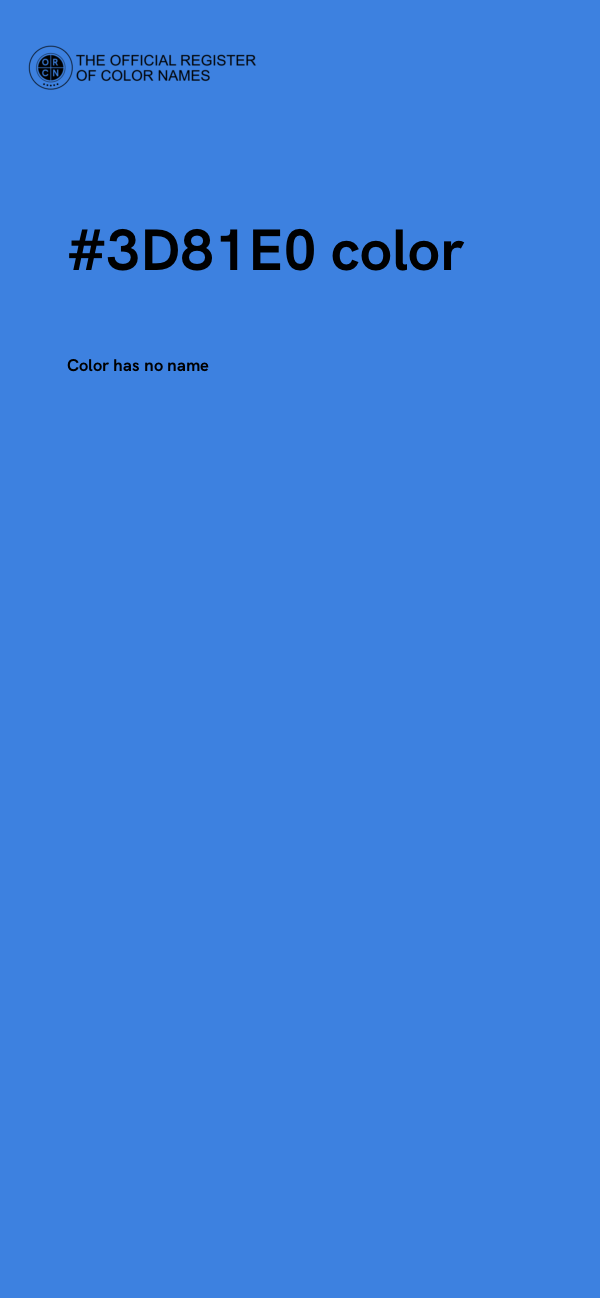 #3D81E0 color image