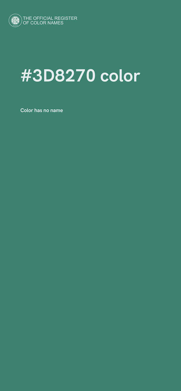 #3D8270 color image