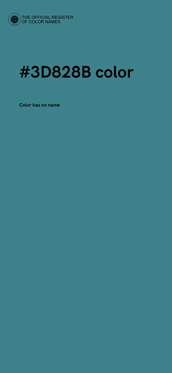 #3D828B color image