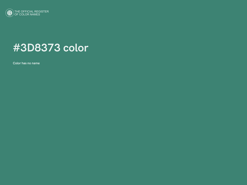 #3D8373 color image