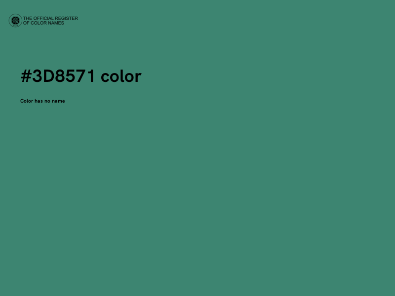 #3D8571 color image