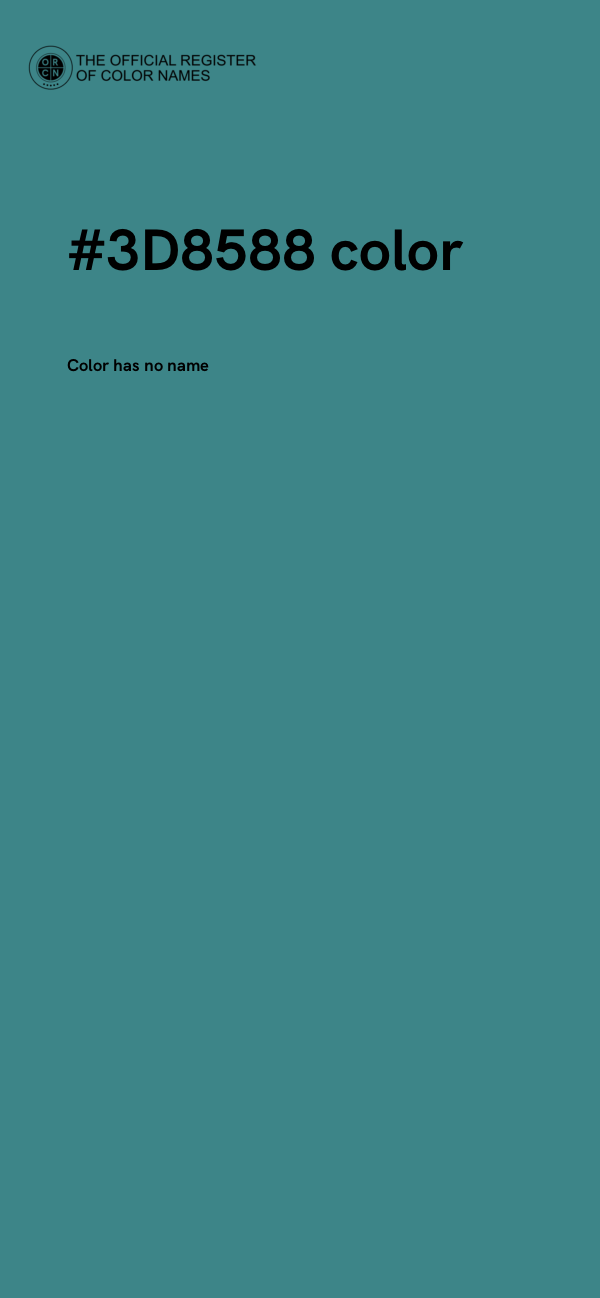 #3D8588 color image