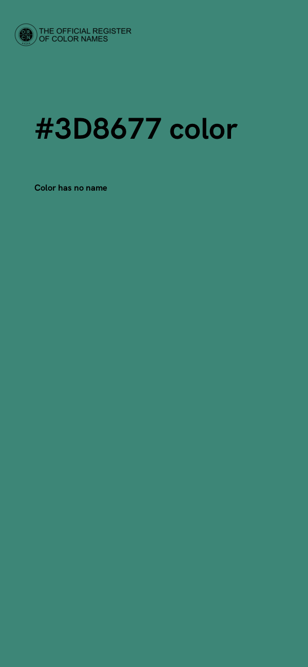 #3D8677 color image