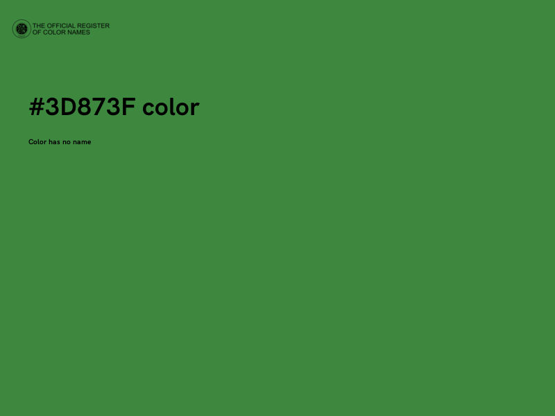 #3D873F color image
