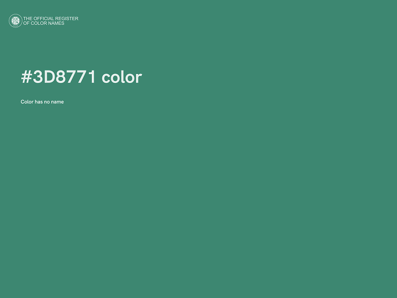 #3D8771 color image