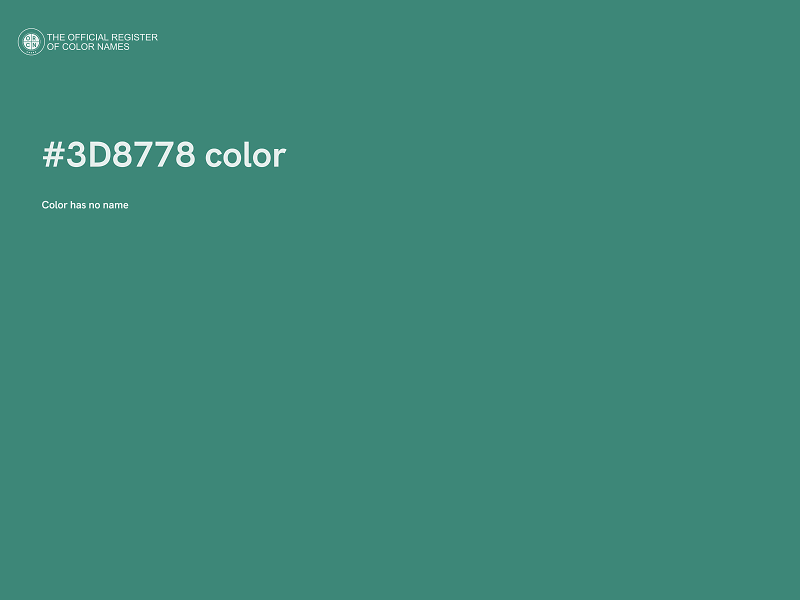 #3D8778 color image