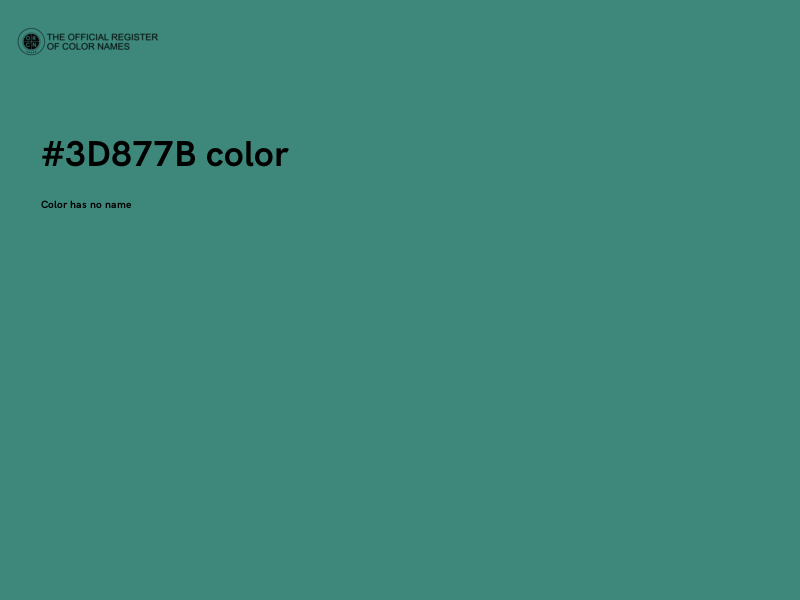 #3D877B color image