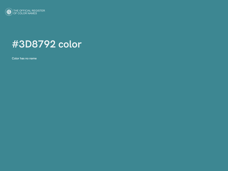 #3D8792 color image